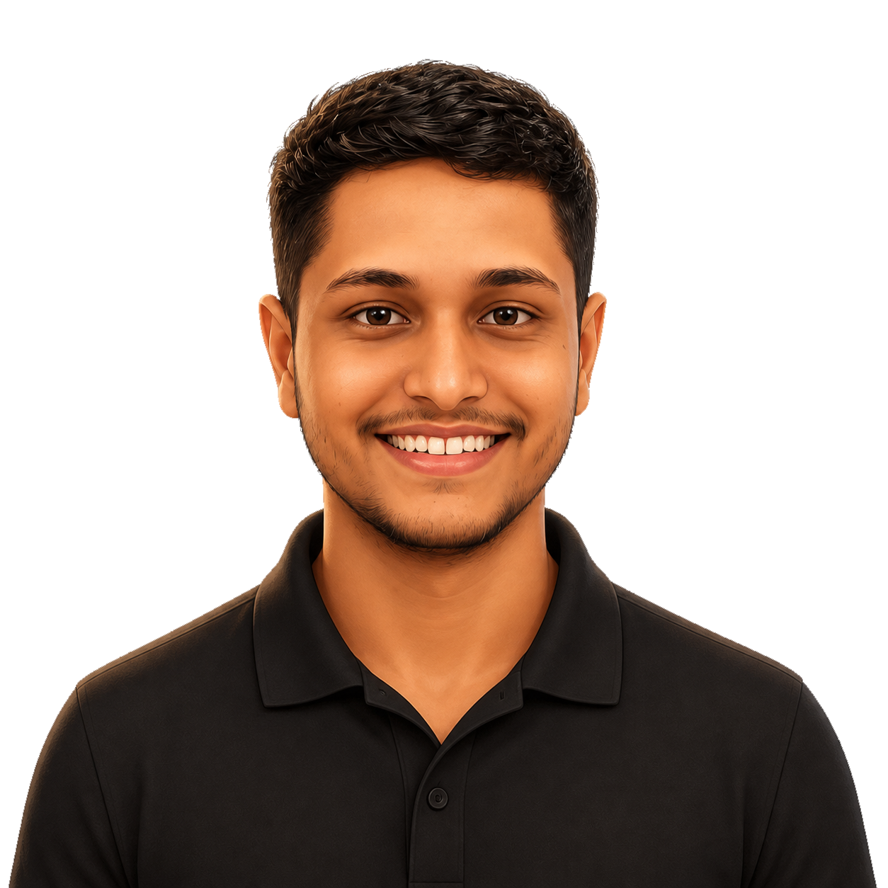 3D cartoon portrait of Adarsh Mishra